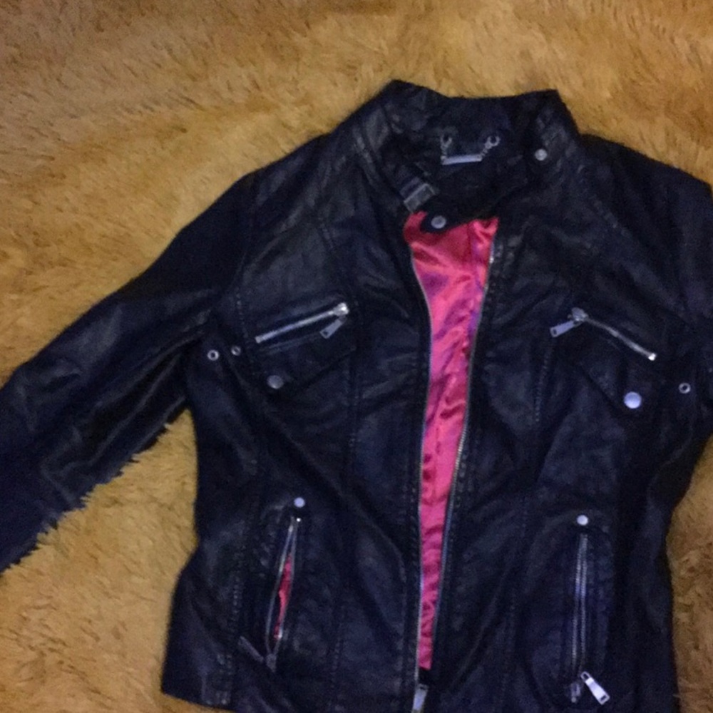 Vegan leather jacket